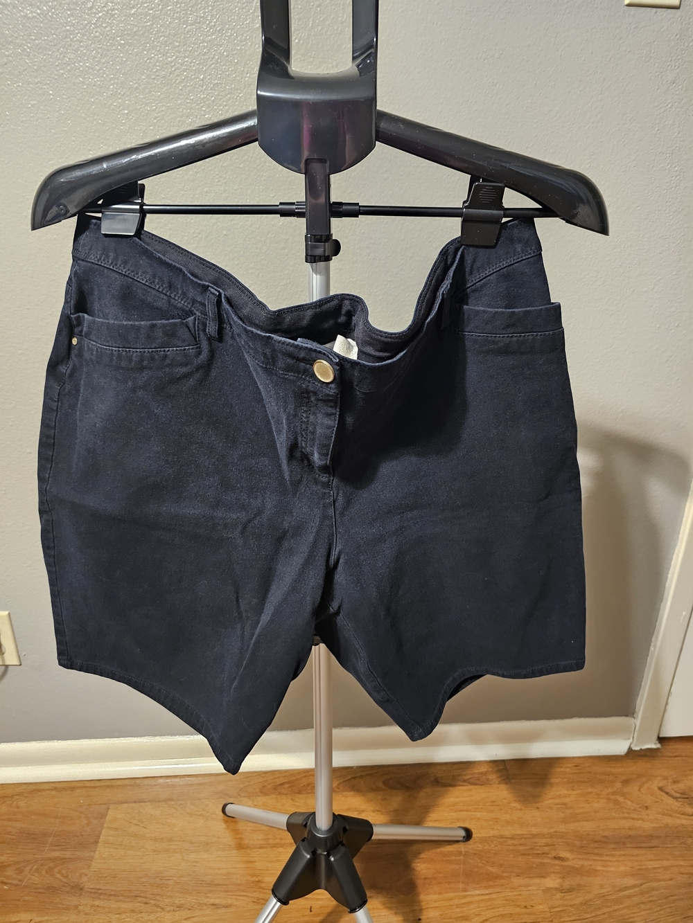 Chico's Black High-Rise Jean Shorts